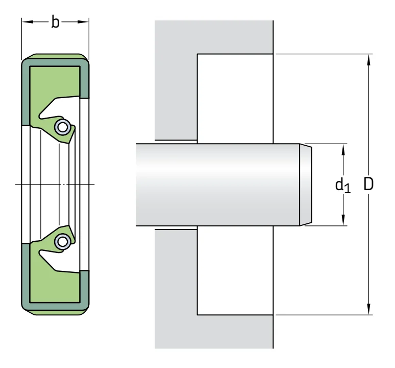 Уплотнения в сборе 1650230 SKF
