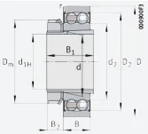 Самоустанавливающийся шариковый подшипник 2211-K-2RS-TVH-C3 INA