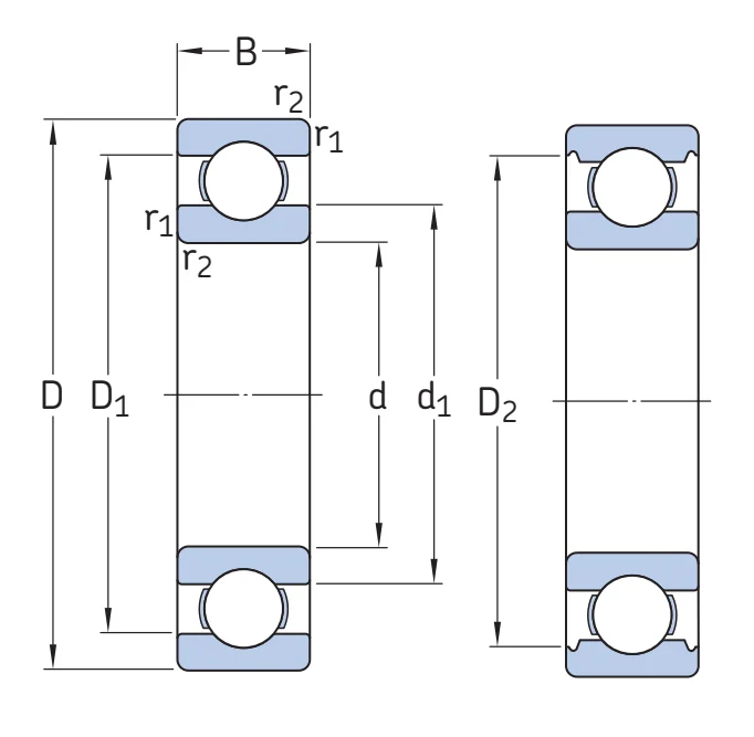 Шариковый радиальный подшипник 6220/C3VL0241 SKF