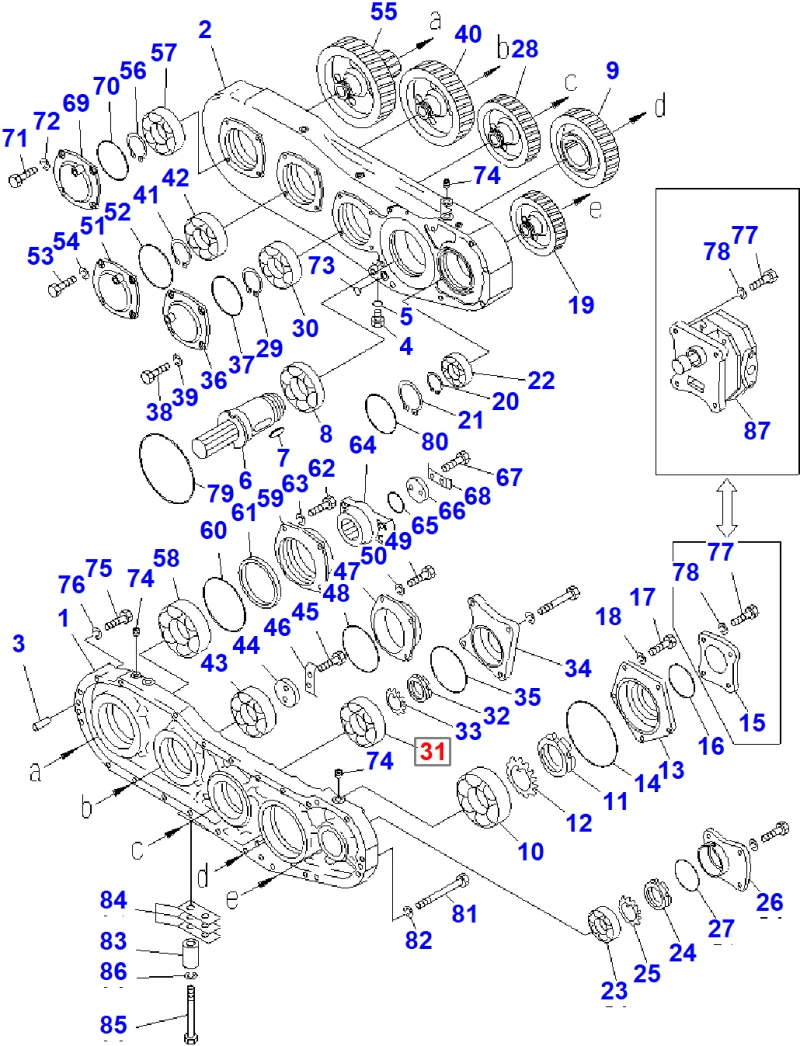 Подшипник KOMATSU 06030-21311