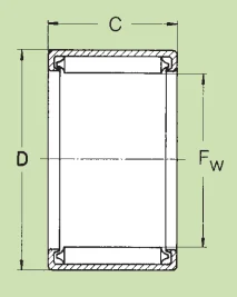 Подшипник скольжения S1816 INA