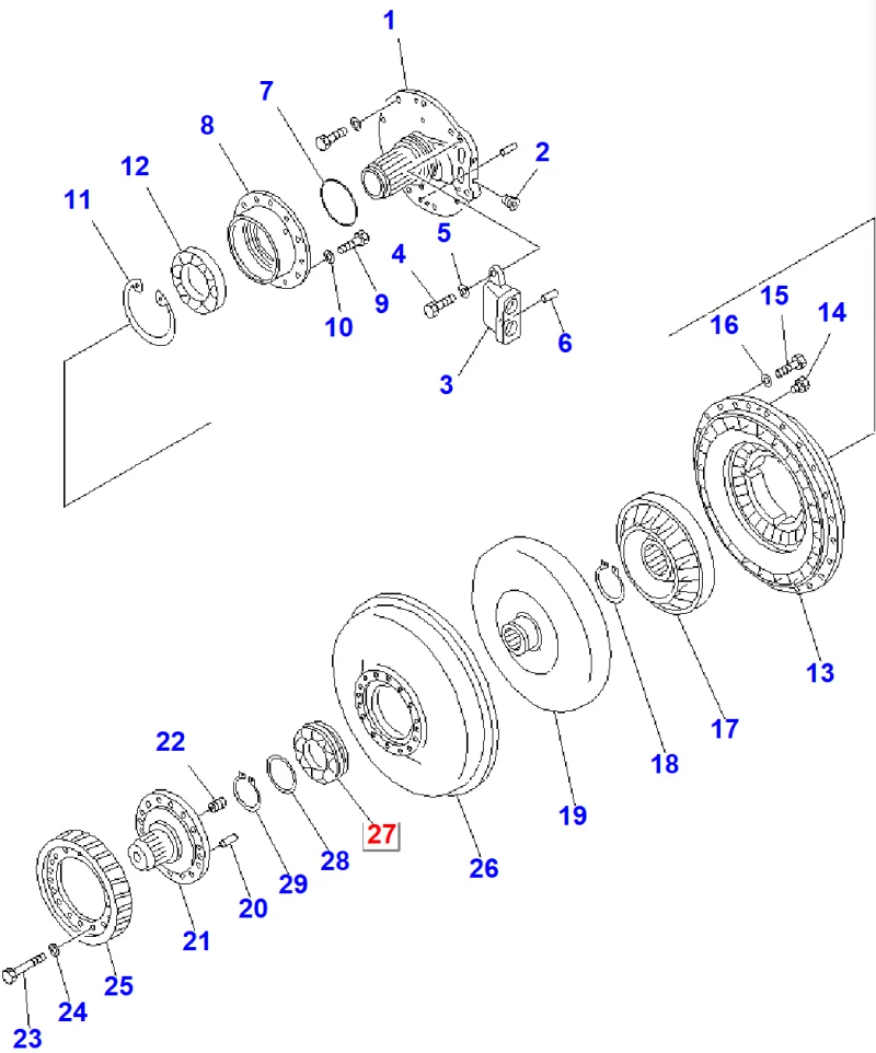 Подшипник KOMATSU 06043-06214