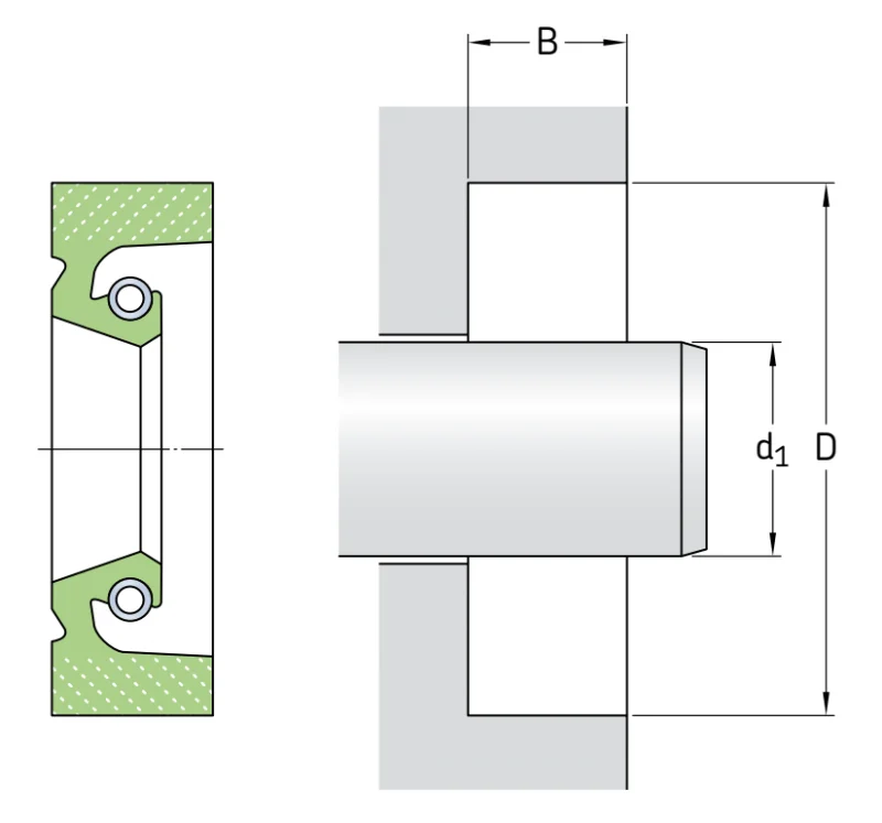 Уплотнения в сборе 840×904×25 HSF9 R SKF