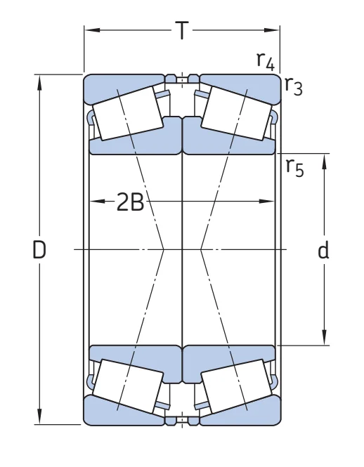 Однорядный конический роликовый подшипник 31324XJ2/DF SKF