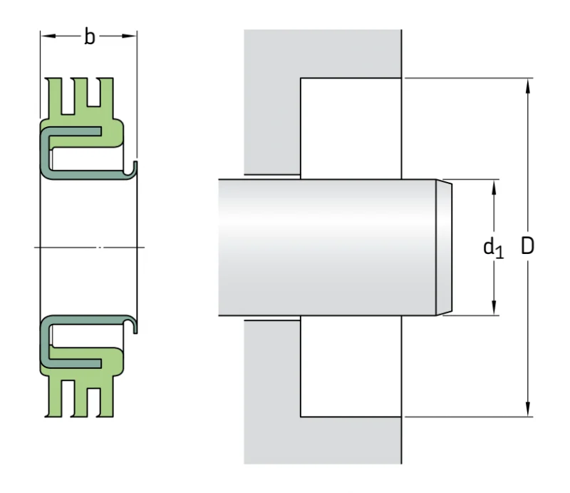 Уплотнения в сборе 55152 SKF