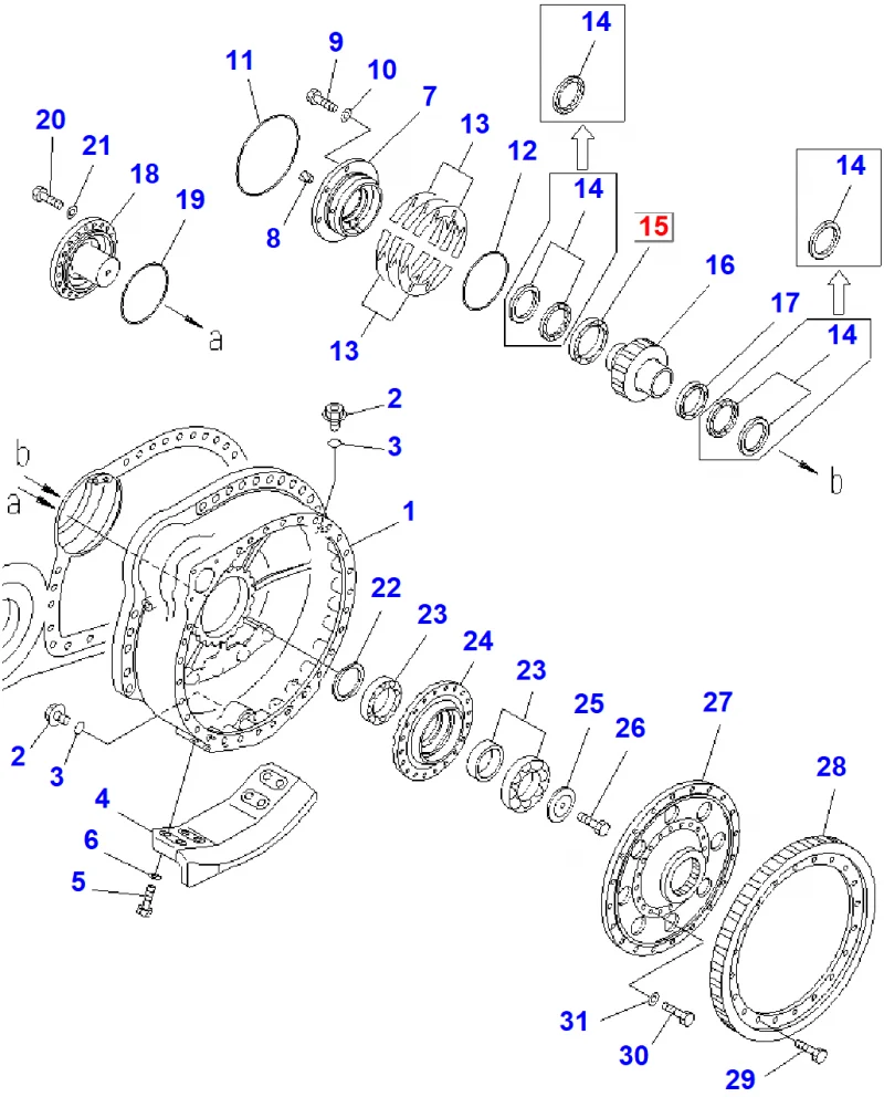 Подшипник KOMATSU 6002-32026