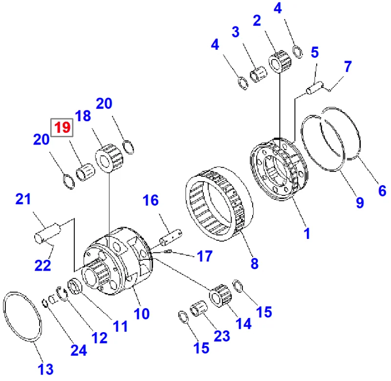 Подшипник KOMATSU 428-15-19311