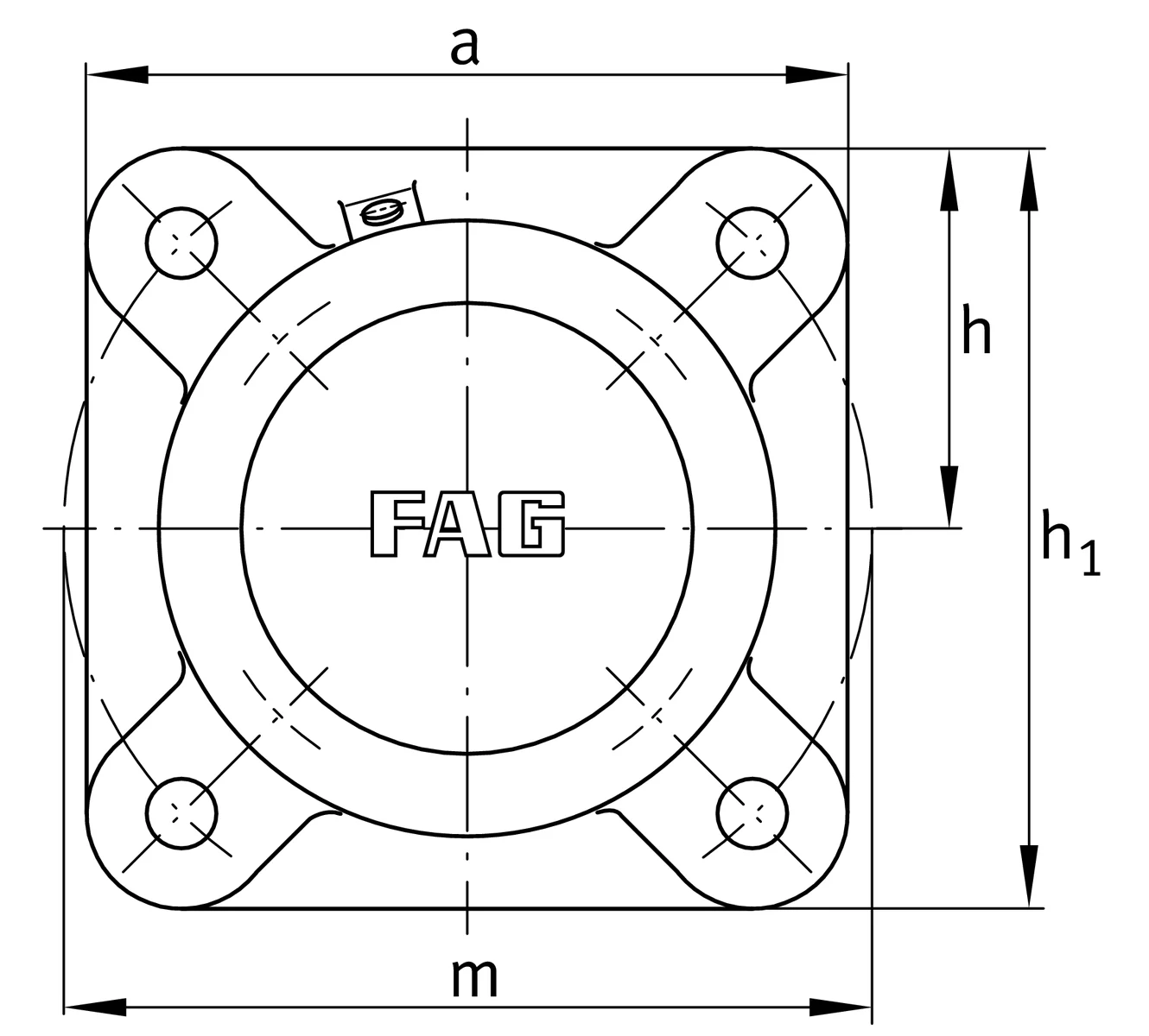 Y-образный корпус F520-B-L FAG