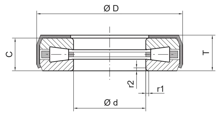Однорядный конический роликовый подшипник T 138 A&S - Fersa