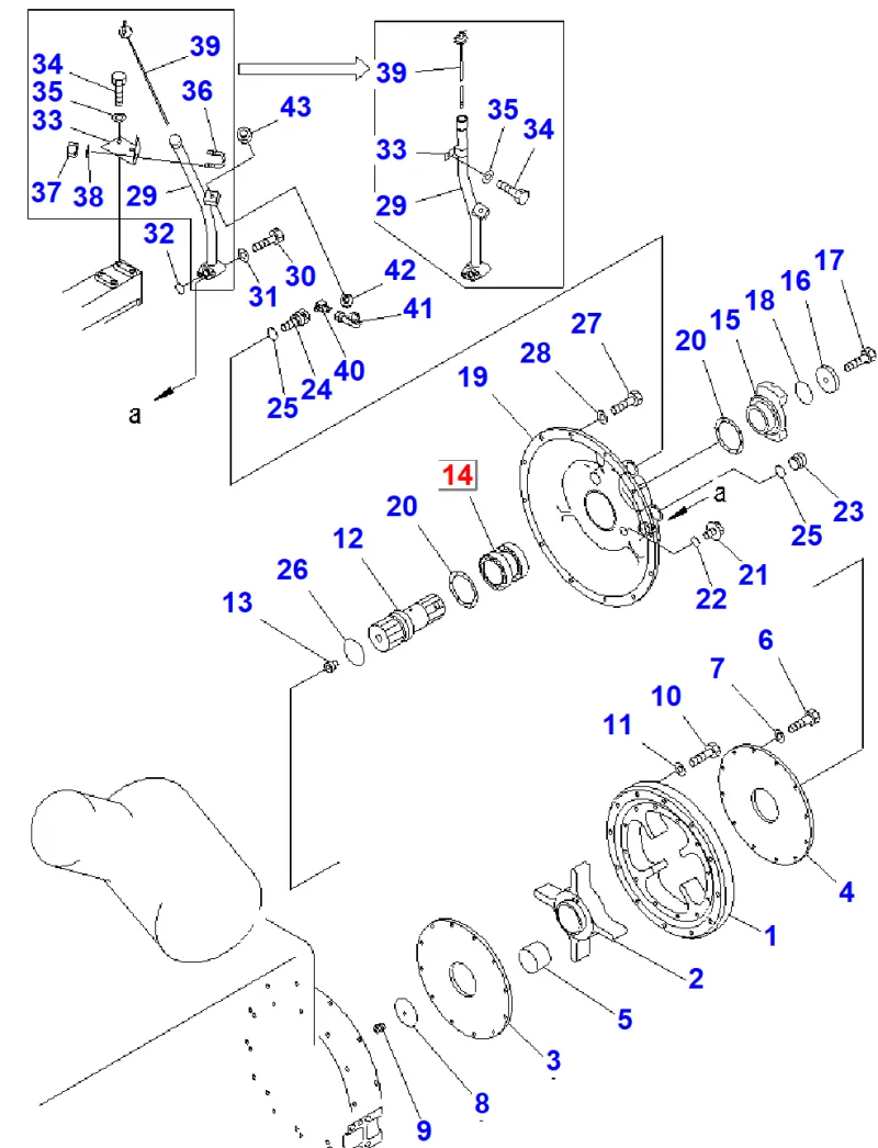Подшипник KOMATSU 17A-12-12181