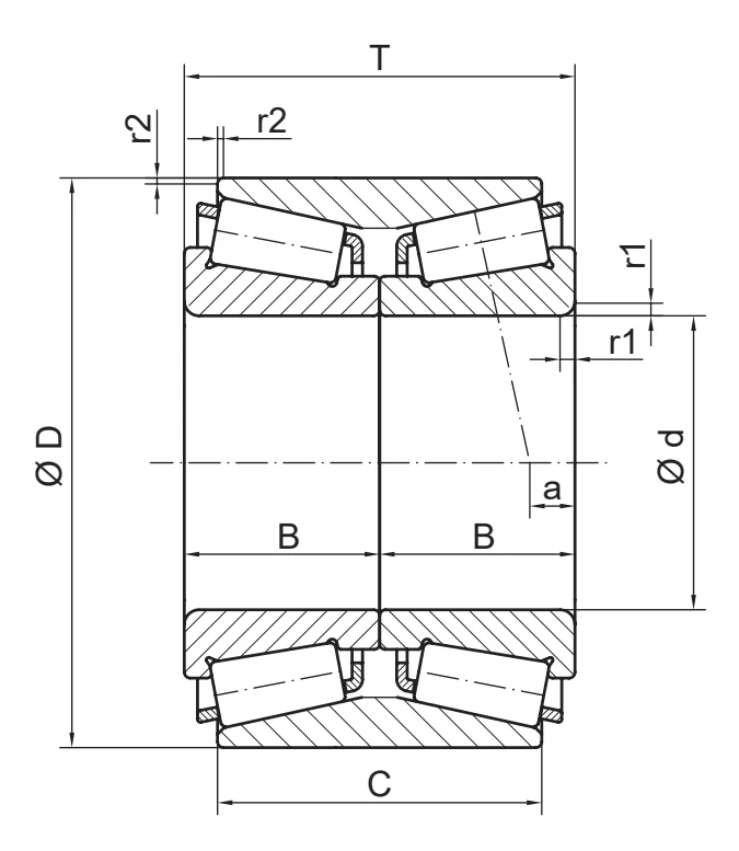 Однорядный конический роликовый подшипник 385 / 384 D A&S - Fersa