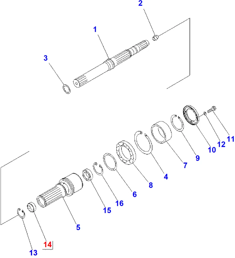 Подшипник KOMATSU 195-15-49330
