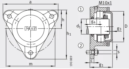 Разъемные корпуса F505-A-L FAG