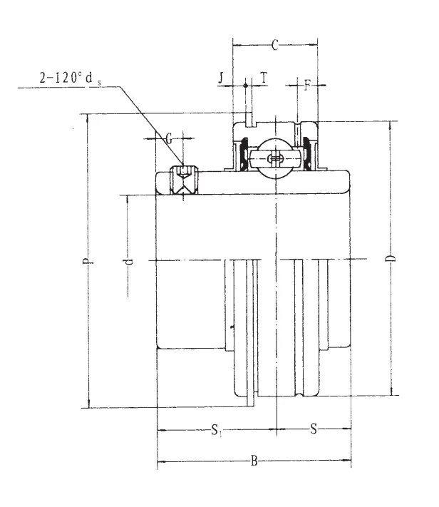 Подшипник для корпусов SER 208-25 FBJ