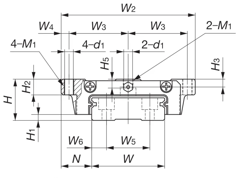 Шариковый подшипник линейного перемещения LWFF 69 С1HS2 IKO