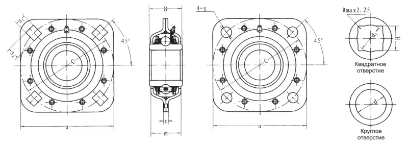 Подшипник для корпусов ST 211-50R FBJ