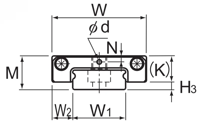 Шариковый подшипник линейного перемещения THK RSR 3WM THK