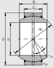 Шарнирные головки GE 200 FO-2RS INA