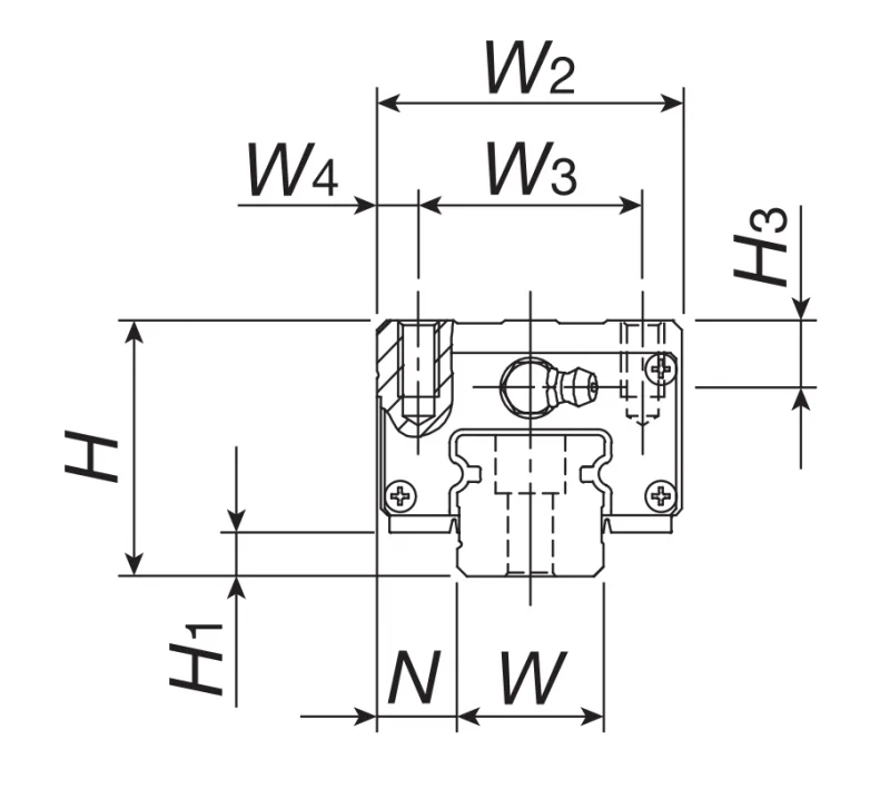 Шариковый подшипник линейного перемещения MHD 15 С1T0HS2 IKO