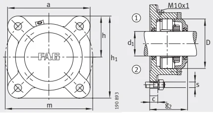 Разъемные корпуса F522-WB-L FAG