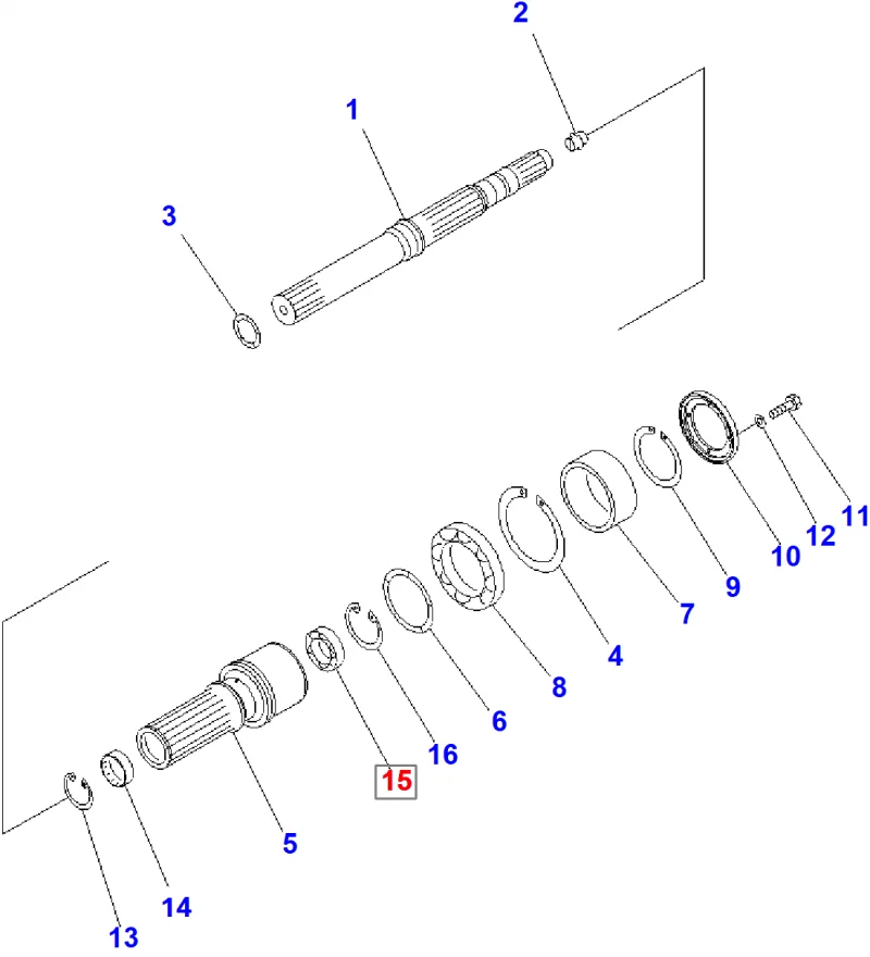 Подшипник KOMATSU 195-15-49380