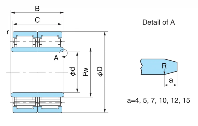Подшипник скольжения FCD85S1 Nachi
