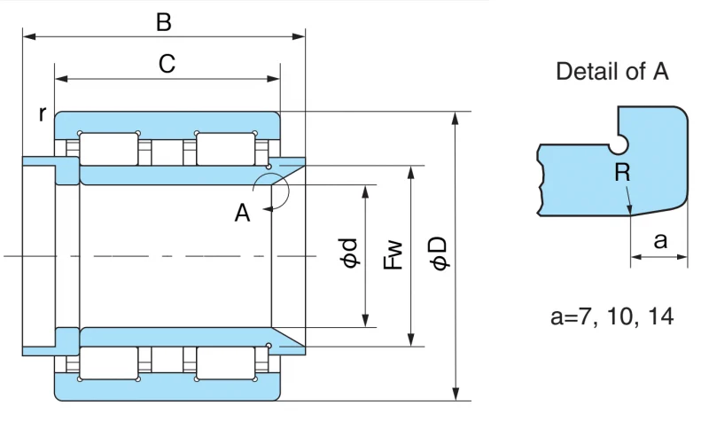 Подшипник скольжения FCD120S22 Nachi