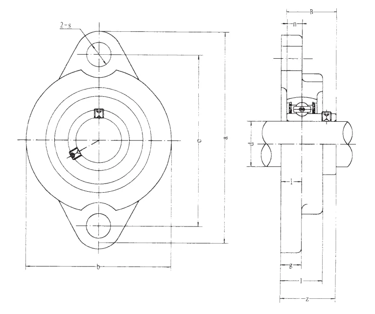 Подшипник для корпусов SBLF 206-18 FBJ