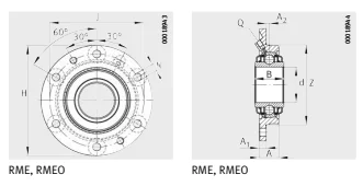 Фланцевый корпусный узел для комбайнов RME-60X190X49,3-IA04 INA
