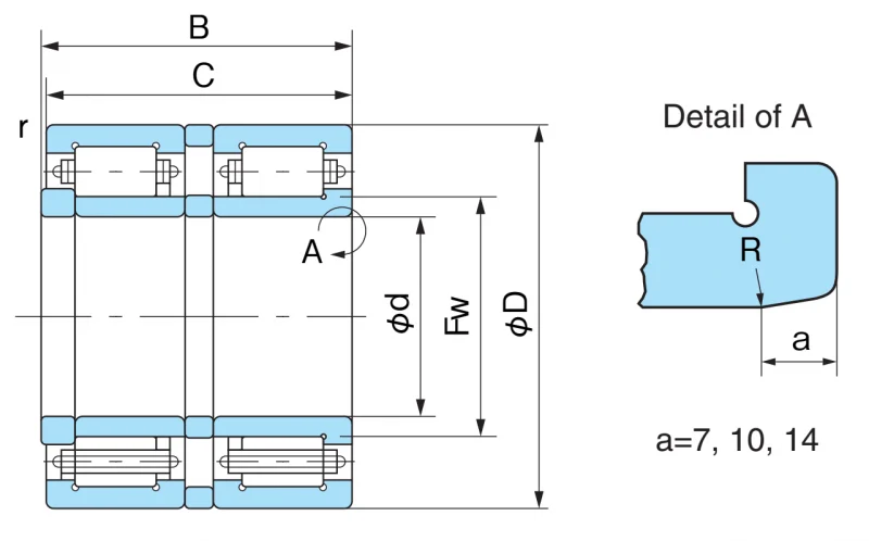 Подшипник скольжения FCD110S3 Nachi