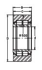 Опорные ролики NUTR25 INA