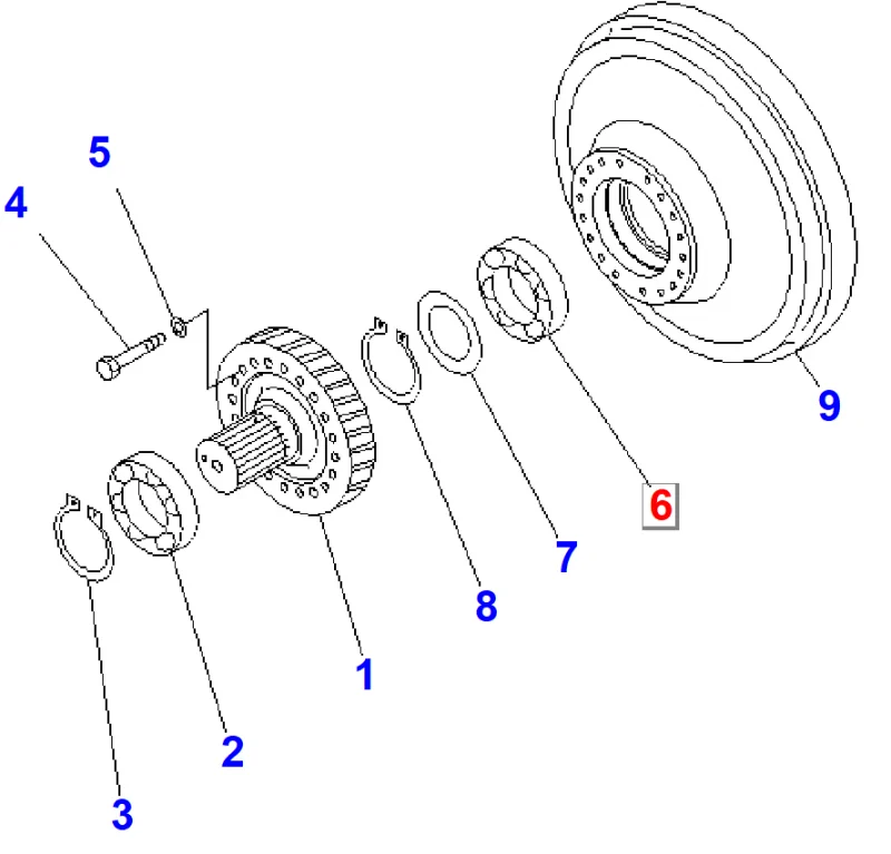Подшипник KOMATSU 711-16-11560