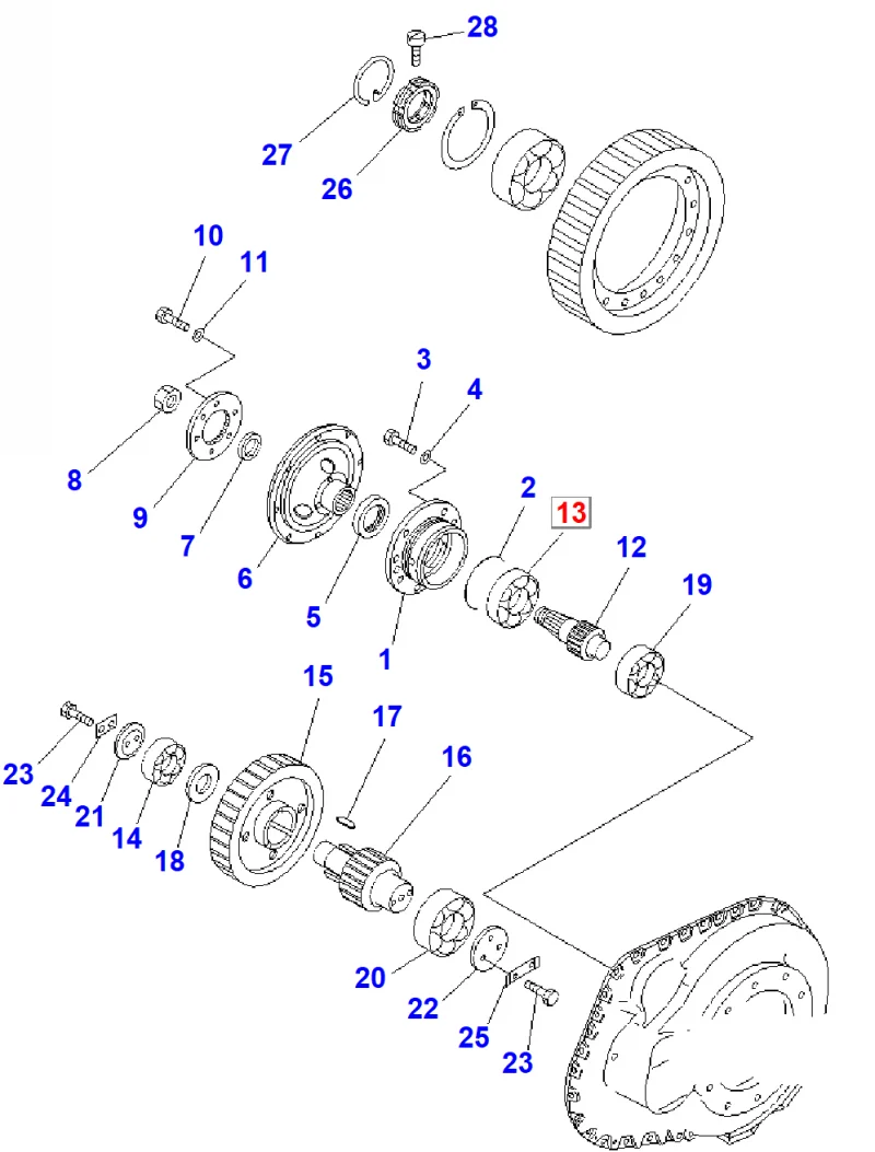 Подшипник KOMATSU 170-09-13160