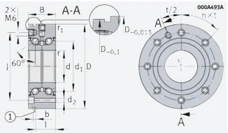 Однорядный радиально-упорный шариковый подшипник ZKLF60145-2Z-XL INA