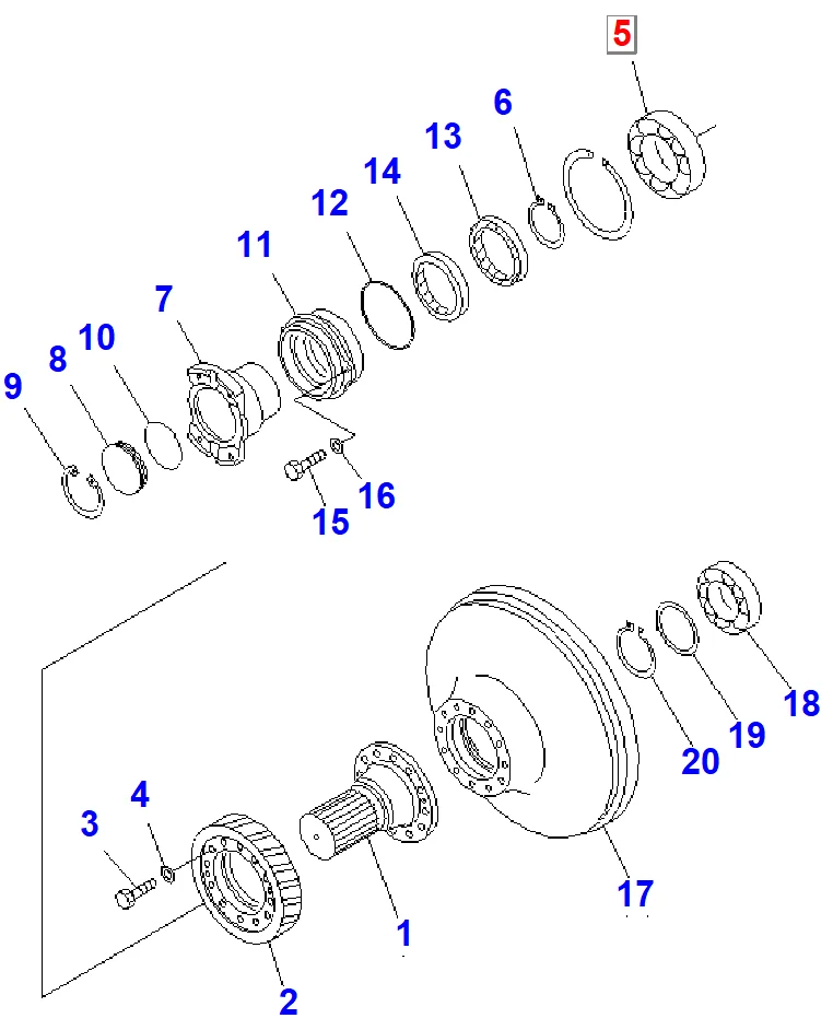 Подшипник KOMATSU 06032-00220