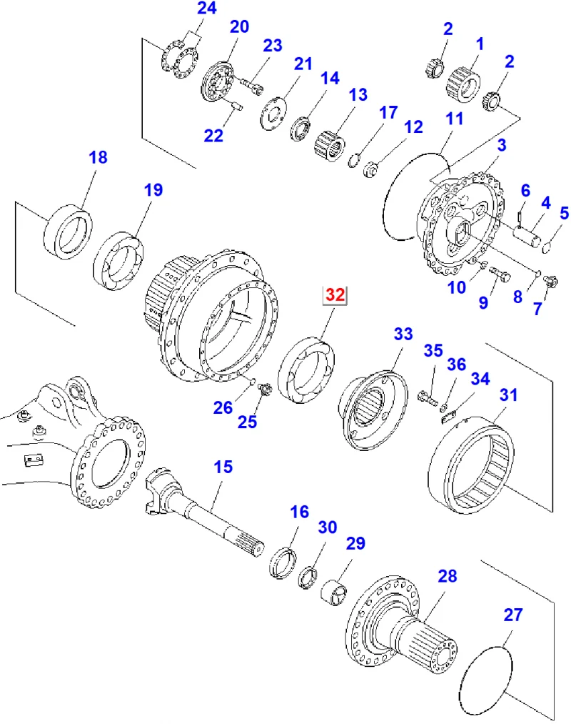 Подшипник KOMATSU 23W-22-22350
