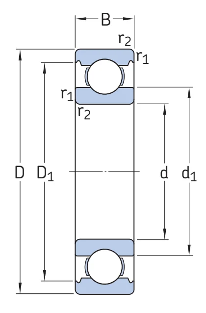 Шариковый радиальный подшипник 6220/HC5C3 SKF