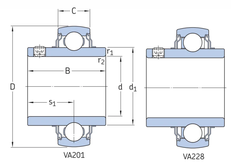 Подшипник для корпусов YAR204-2FW/VA201 SKF