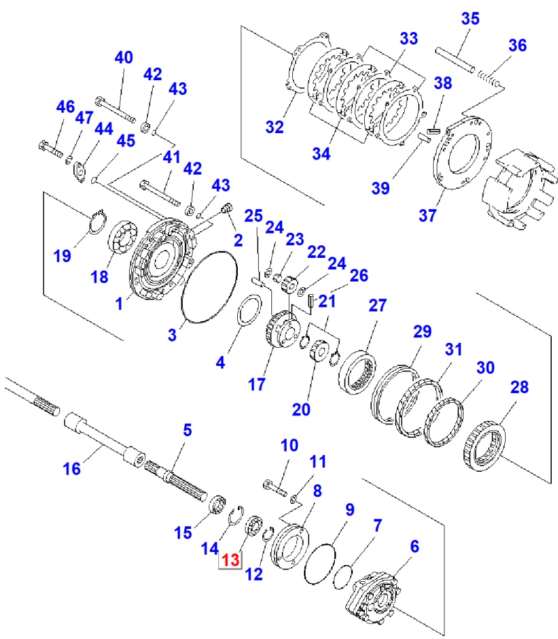 Подшипник KOMATSU 06000-06206