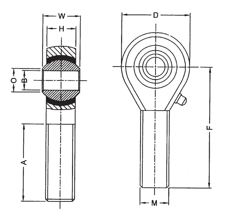 Шарнирные головки POS 10F FBJ