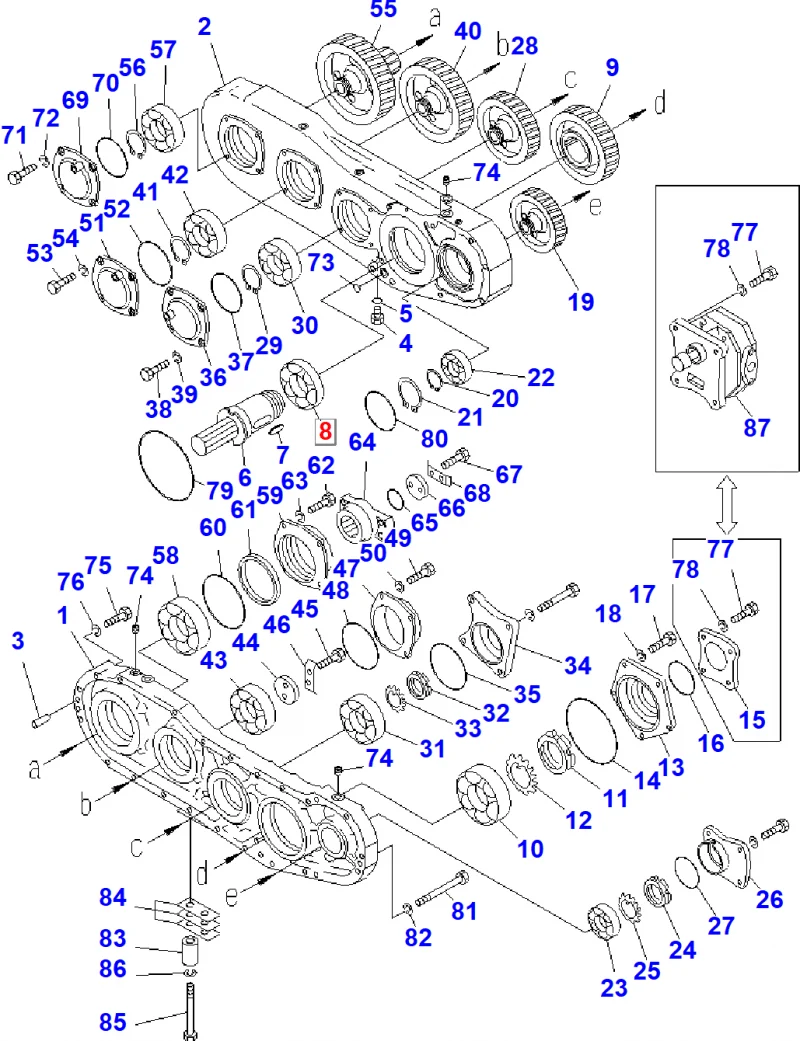 Подшипник KOMATSU 154-01-12280