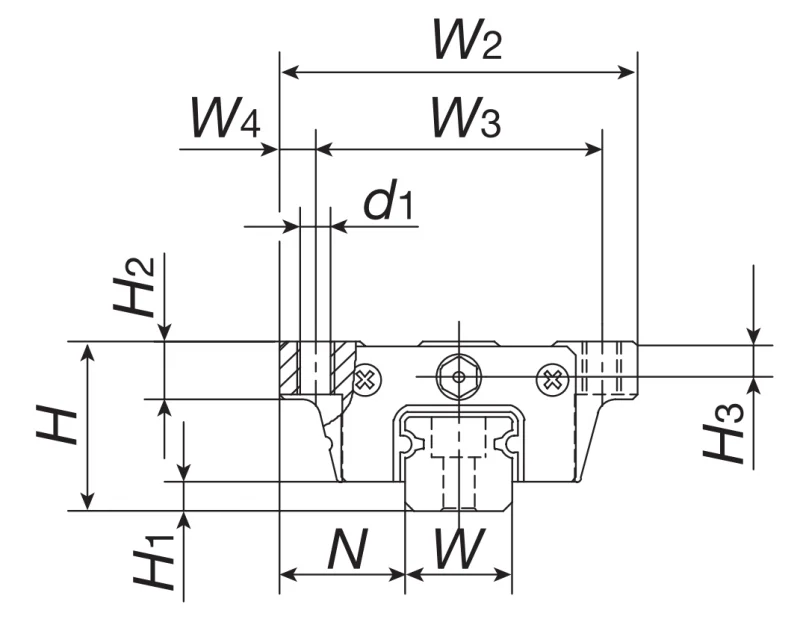 Шариковый подшипник линейного перемещения MHT 8 С2SLT0HS2 IKO