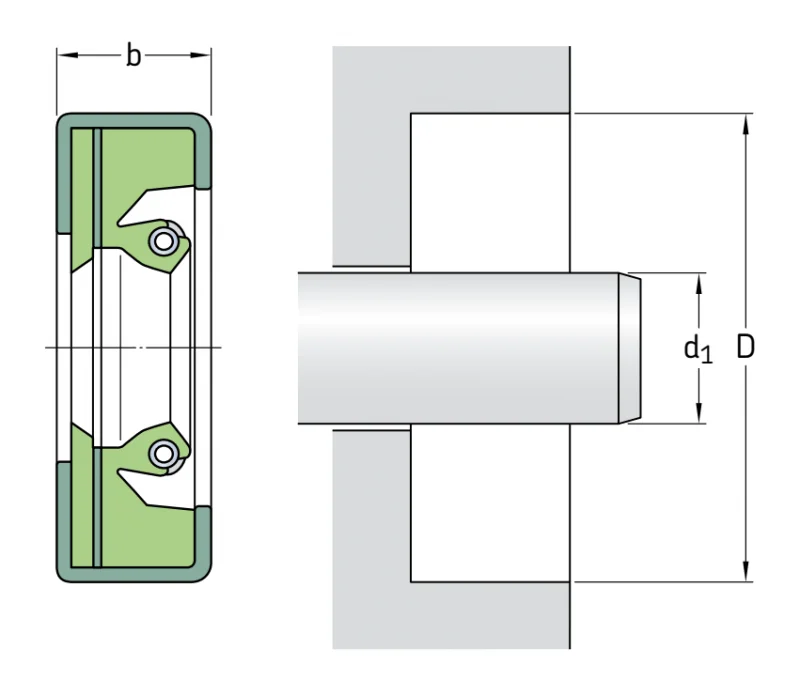 Уплотнения в сборе 320×360×28 HDSA2 RD SKF