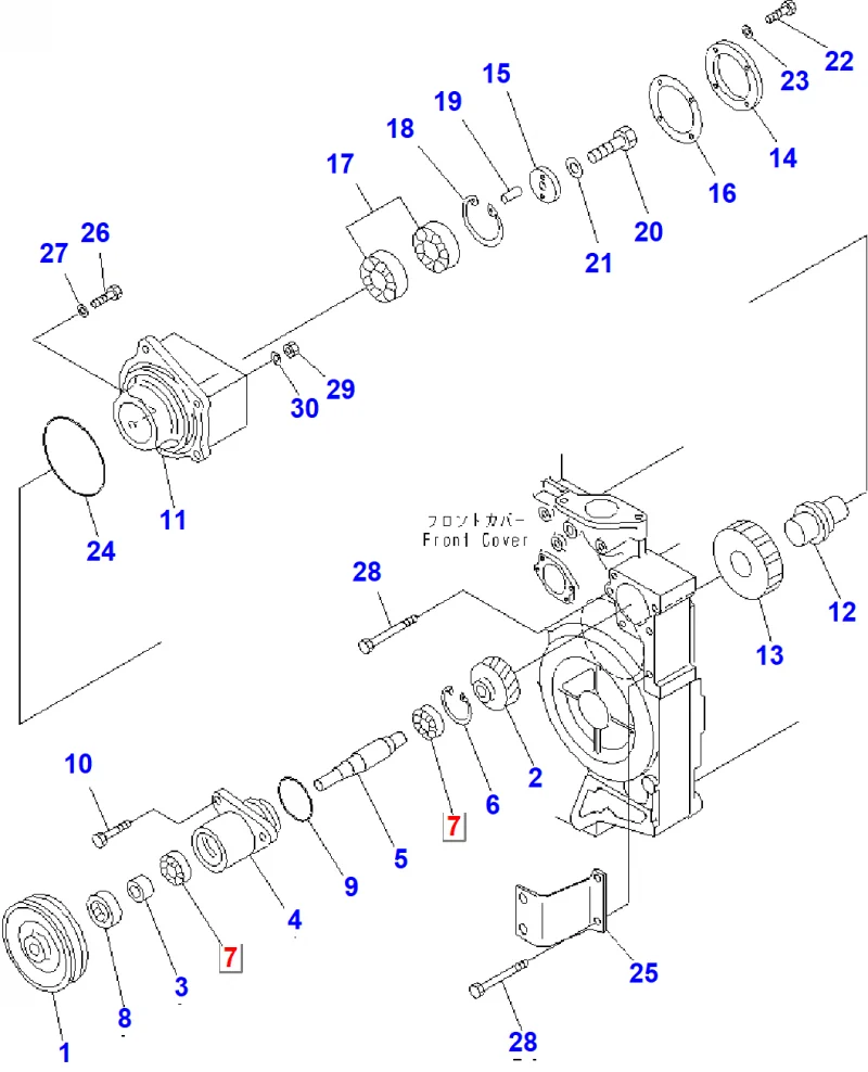 Подшипник KOMATSU 06030-06204