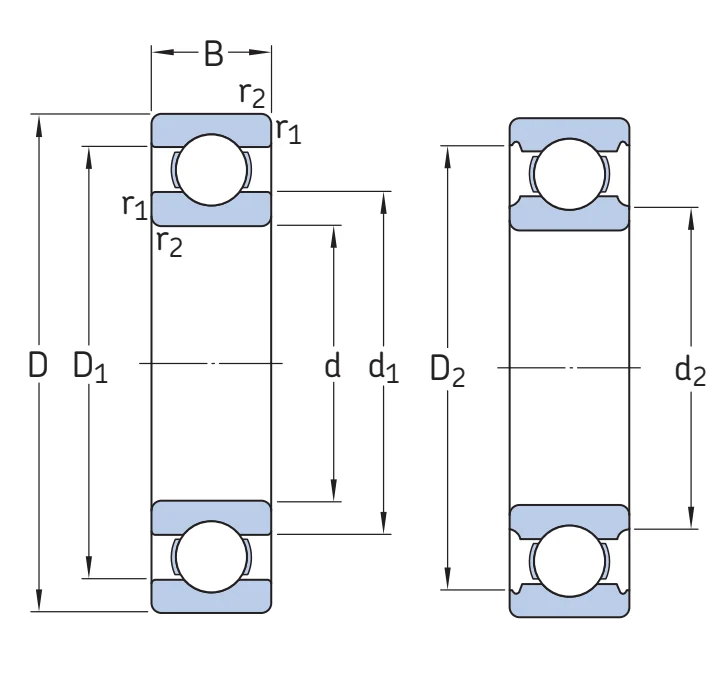 Шариковый радиальный подшипник W 636 SKF