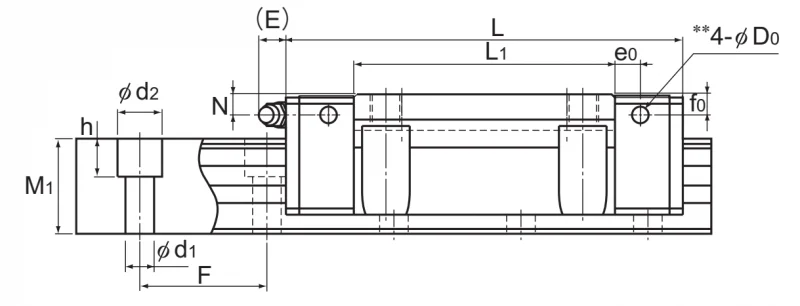 Шариковый подшипник линейного перемещения THK SRN 65LC THK — изображение 2