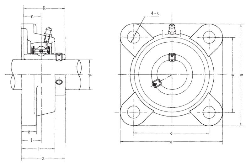 Подшипник для корпусов SS UCF 202-9 FBJ