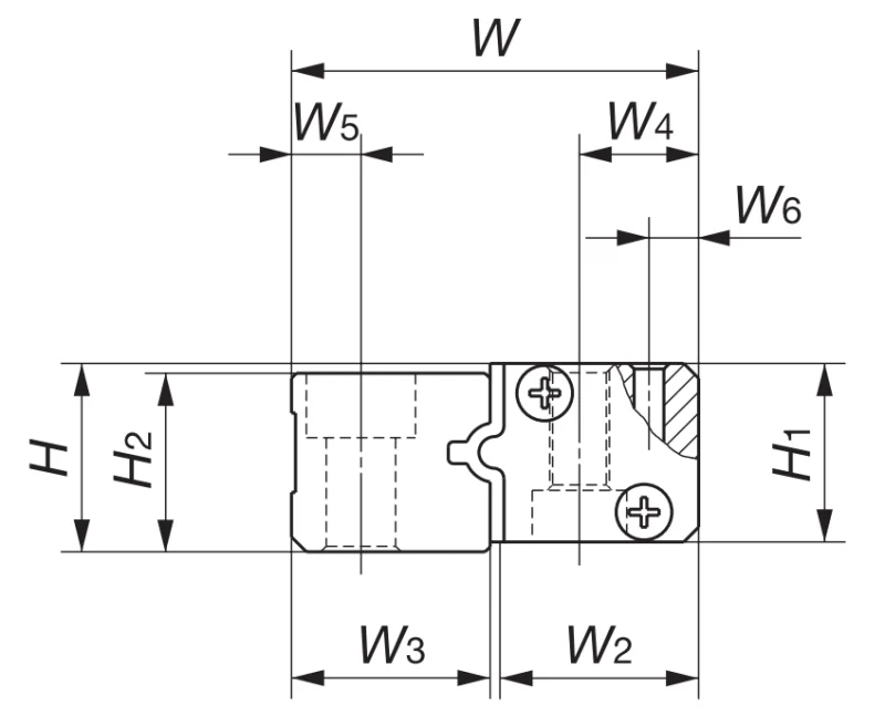 Модульный подшипник линейного перемещения LWM1M1H IKO