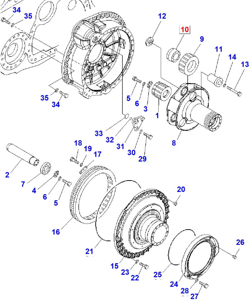 Подшипник KOMATSU 17M-09-21140