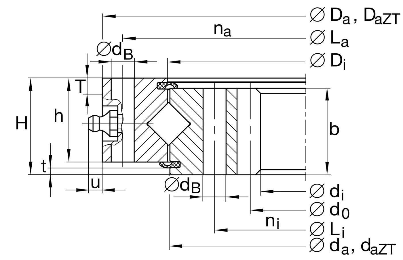 Специальный подшипник XI120288-N INA